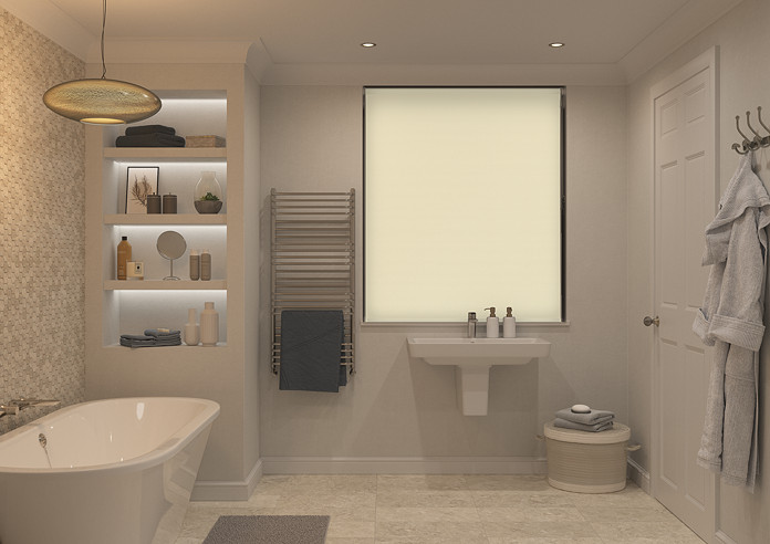 Rimini (Blackout), Cream & Shimmer Cream - Double Roller Blind - Image 7